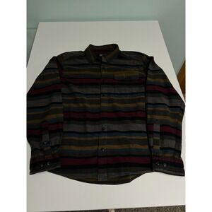 Men's Patagonia, Long Sleeve Button-Up, Cotton, Multi-Color Stripe, Size S